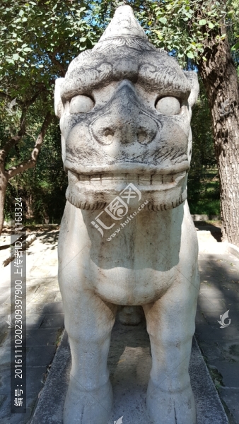 明十三陵總神道獬豸像石刻