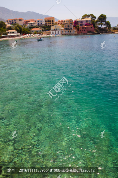 阿索斯村；Kefalonia；希臘