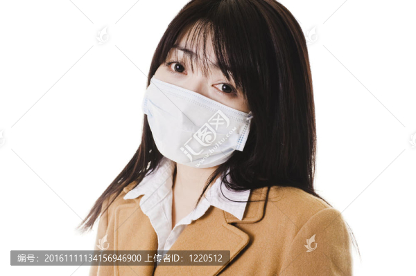 生病的中國(guó)女孩。