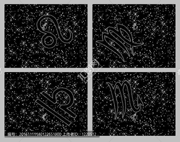 黃道星座符號(hào)拼貼