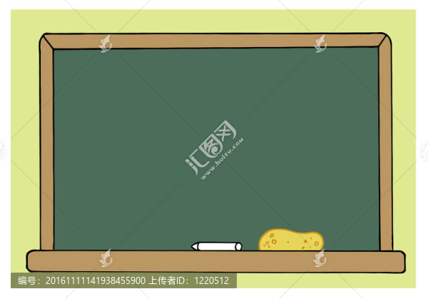 空白綠色教室黑板