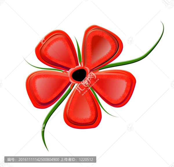 紅色的花