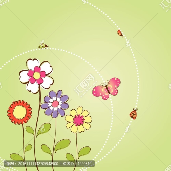 春夏季花卉背景