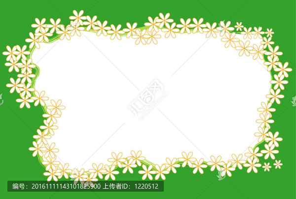 摘要花框