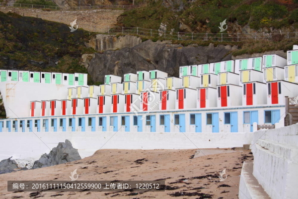 沿海的海灘小屋