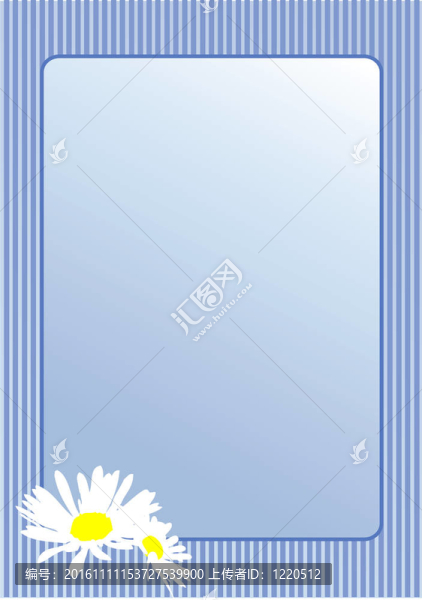 甘菊花明信片。