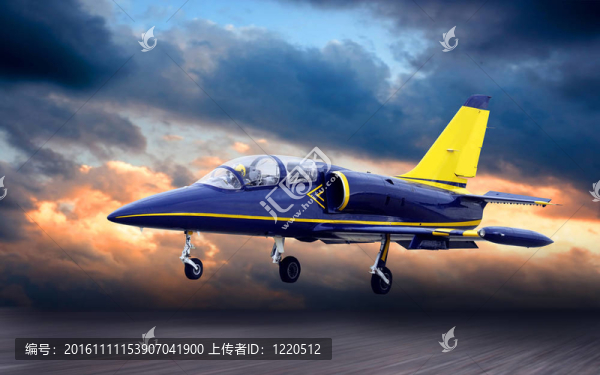 日落天空的飛機(jī)