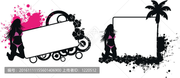 熱帶的夏威夷女孩copyspace8