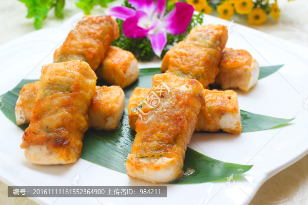 紫蘇豆腐卷
