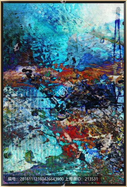 豎版抽象油畫-匯圖網(wǎng) www.fosd68.com 豎版抽象油畫