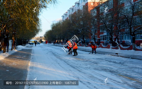 清雪的環(huán)衛(wèi)工