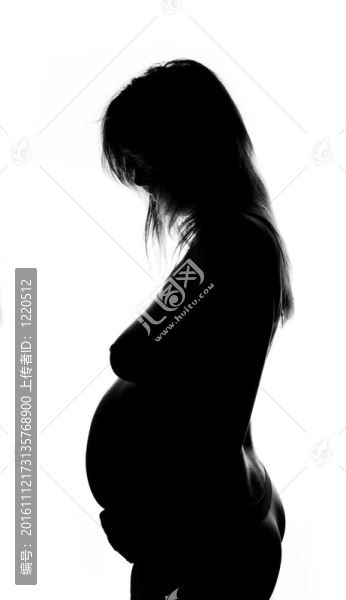孕婦的剪影