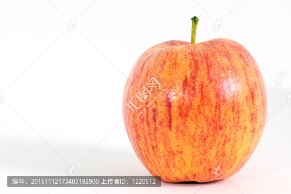 單蘋果白色特寫