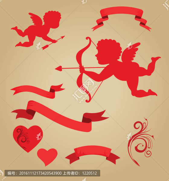 情人節(jié)的圖形元素