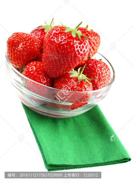 Strawberry在玻璃