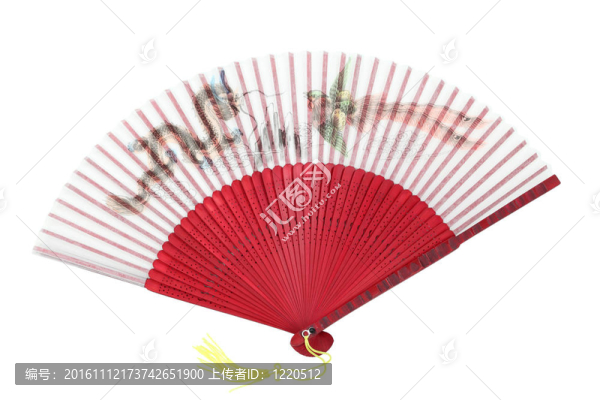 美麗的中國球迷孤立在白色背景
