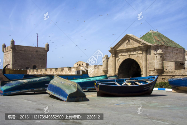 船在索維拉；摩洛哥