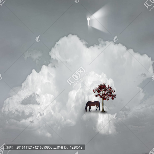 在夢(mèng)幻的場(chǎng)景中發(fā)光的小孔