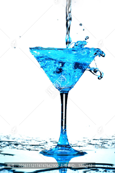 藍色雞尾酒飛濺