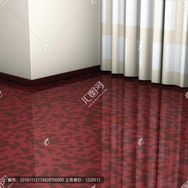 角，棕色的地板