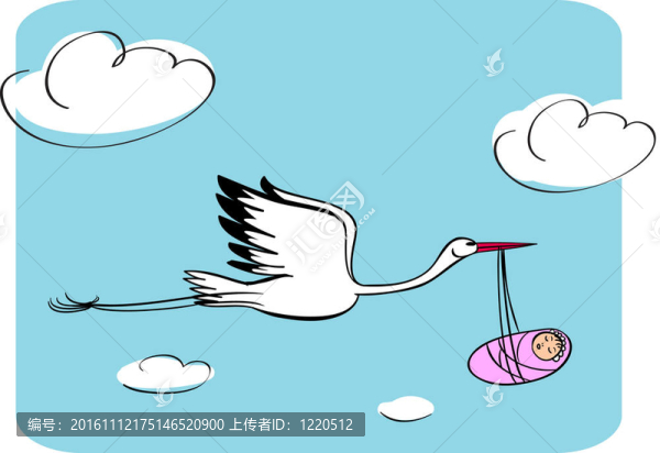 與女嬰鸛