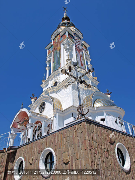 Saint,Nikolas教堂和一座燈塔；克里米亞