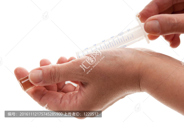 注射器在手