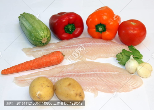 生魚和蔬菜
