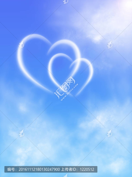 天空中的心