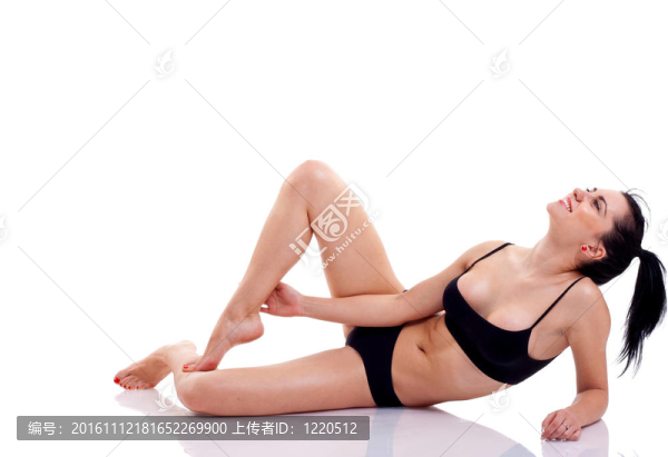 拍攝一個(gè)運(yùn)動(dòng)的年輕女子