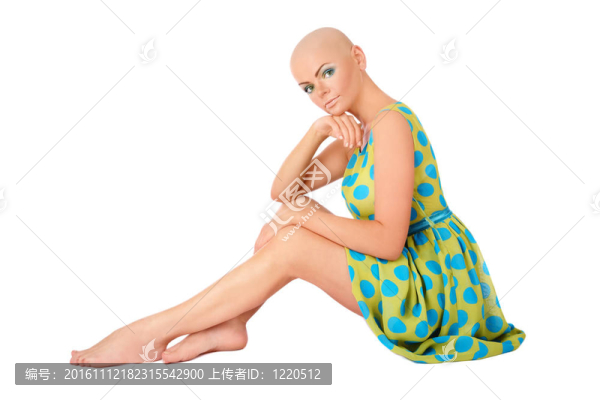 光頭美女