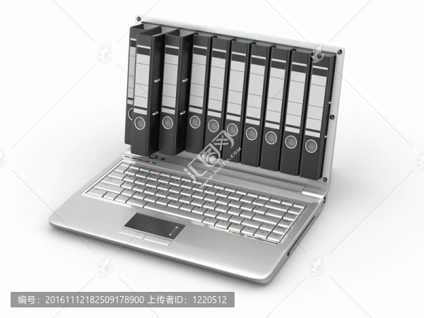 檔案文件.筆記本電腦用文件夾代替屏幕