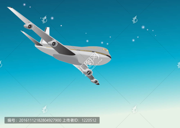 在天空中飛翔