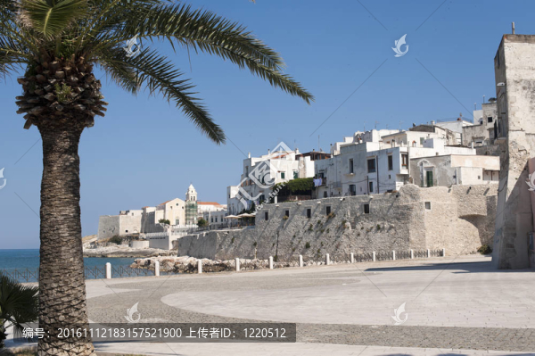 Vieste（福賈；加爾加諾；普利亞；意大利）在夏天
