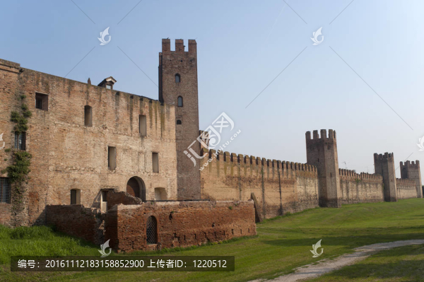 Montagnana（Padova；威內(nèi)托大區(qū)；意大利）-中世紀(jì)的城墻