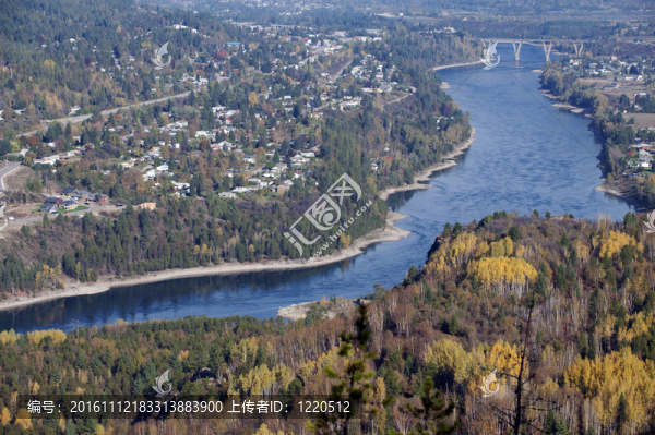 Castlegar和庫特奈河