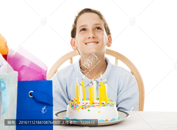 生日男孩許愿