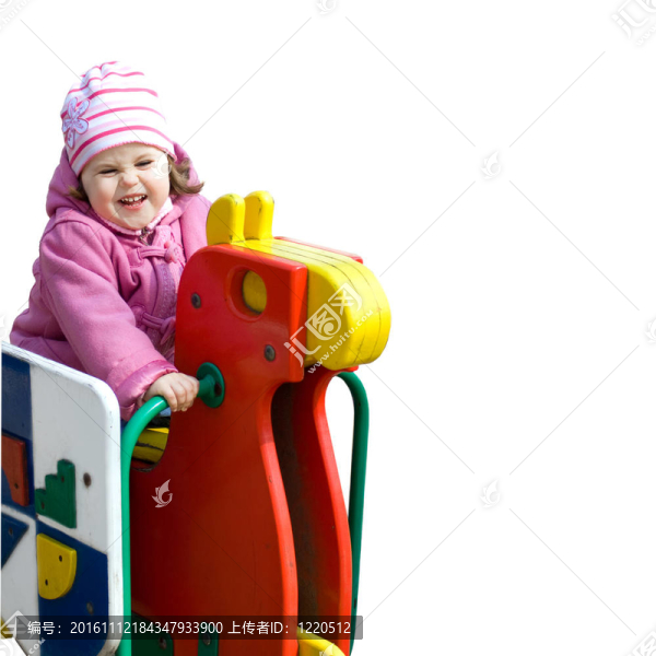 可愛的小女孩玩isolalated白