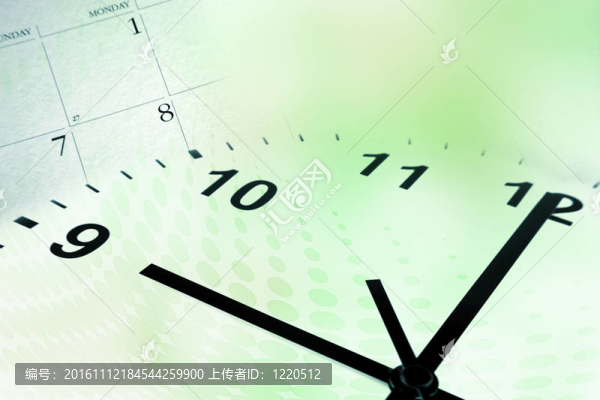 時鐘面和日歷