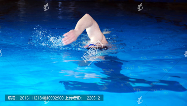 游泳。