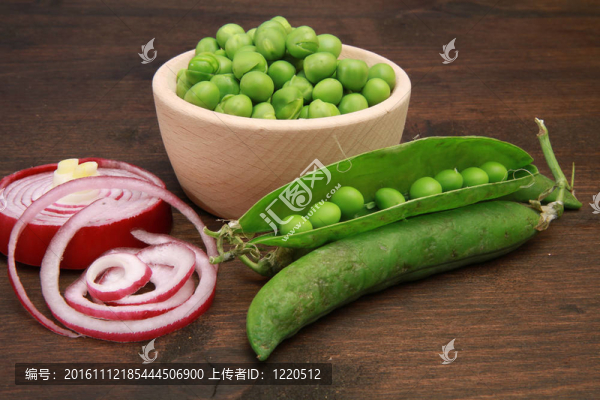 綠色的豌豆