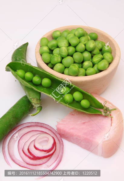 火腿青豌豆