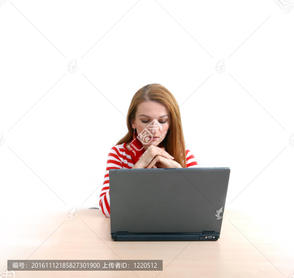 女商人在紅…