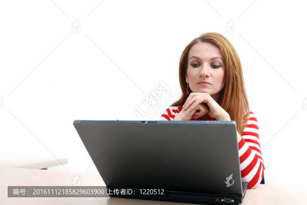 女商人在紅…