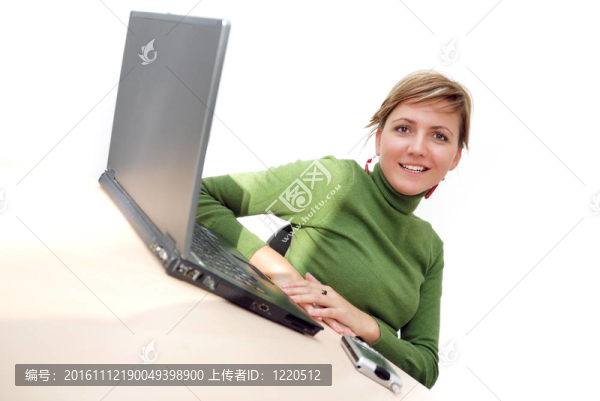 年輕的女商人