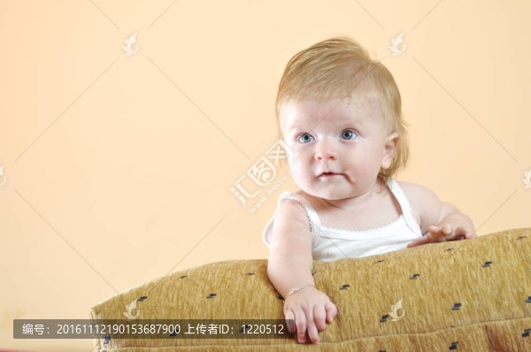 可愛的小寶寶特寫肖像