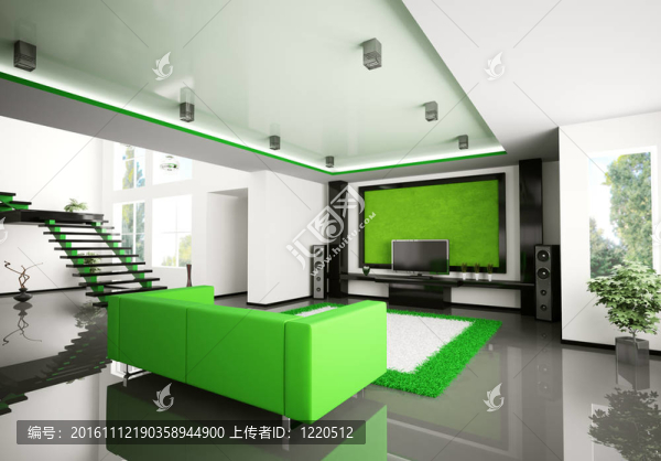 現(xiàn)代室內(nèi)客廳3D