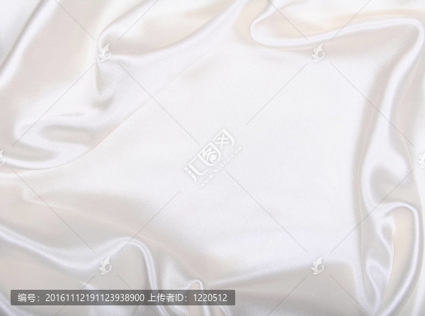 光滑典雅的白色絲綢婚禮背景