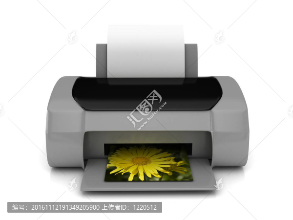 白色3D灰色打印機