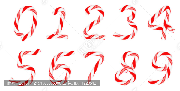 糖果字體0-9數(shù)字